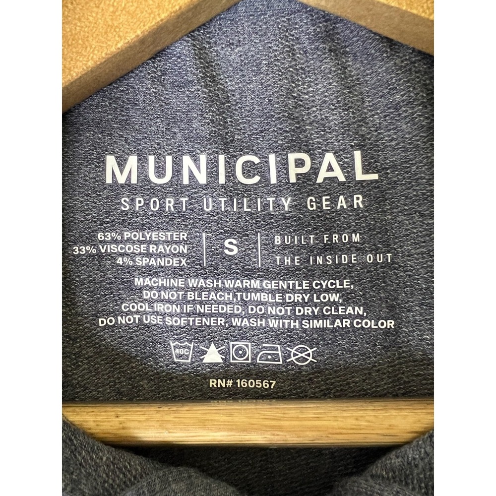 Municipal Polo Shirt Men's Small Gray Short Sleeve Performance - Picture 7 of 10